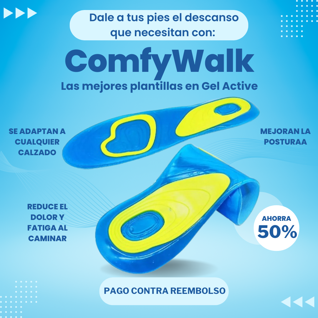 Plantillas en Gel Active ComfyWalk  (TALLA 42-48) Para hombre